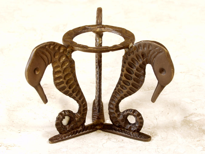 Sphere Holder Sea Horse-Bronze