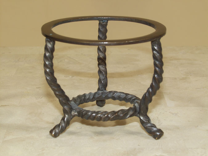 Large Rope Sphere Holder, Bronze