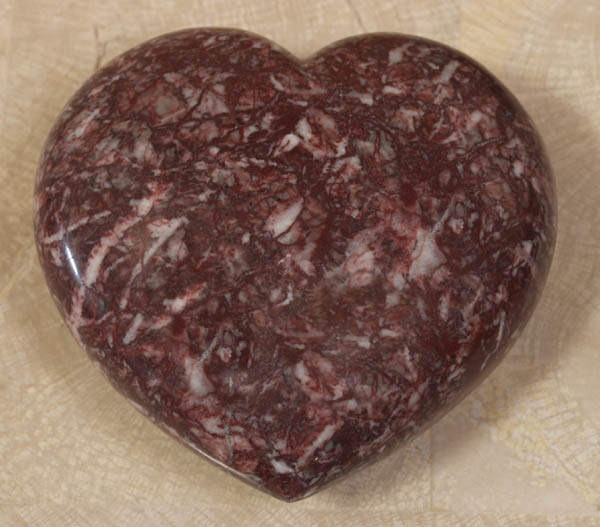 Heart Sculpture, Mulberry Stone
