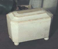 Regency I-Octagon Tea Caddy, Wht.Ivory with Beige Fossil