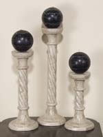 Twisted Rope Candleholder, Medium, Cantor Stone