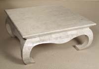 Chow Square Coffee Table, Cantor Stone