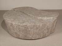 Hampton Pair Coffee Table, 100% NATURAL Cantor Stone (2 PIECES)
