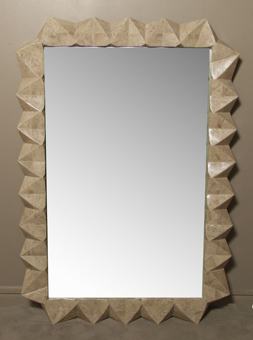 Prism Mirror Frame, Cantor Stone