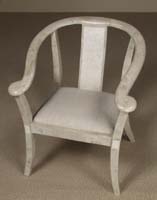 Lito Chair, with cushion, Cantor Stone with White Ivory Stone