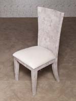 Polka Dots Chair, Inlaid Cantor Stone with White Ivory Stone