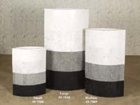 Avalon Floor Vase, Small, Black Stone/Greystone/Lt. Grey Agate/White Ivory Stone
