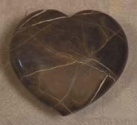 Heart Sculpture, Snakeskin Stone
