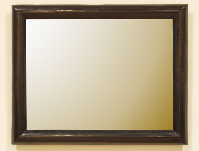 Large Rectangular Domed Mirror Frames, Black Stone (mirror included)