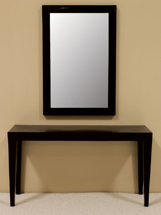 Cube Mirror Frame, Black Stone-with mirror