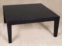 Cube Square Coffee Table, 100% Natural Inlaid Black Stone
