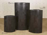 Avalon Floor Vase, Small, 100% NATURAL Inlaid Black Stone