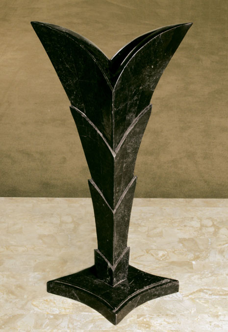Ginger Vase, Black Stone