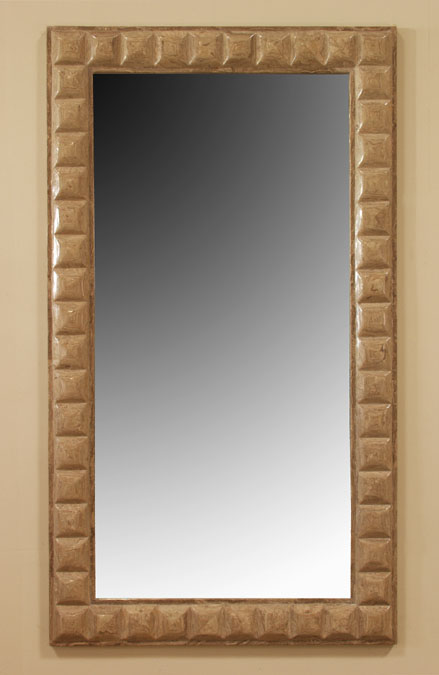 Tribeca Mirror Frame, Light & Dark Woodstone