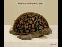 Turtle Sculpture, Large, Rope with Mangrove Slice Finish