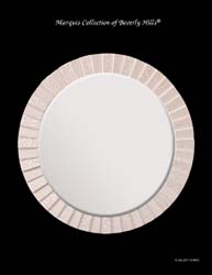 Vision Mirror Frame, White Agate Stone with Trocca Seashell Finish
