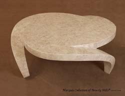 Hurricane Cocktail Table, Beige Fossil Stone