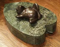 Lily Box Forest Stone with Bronze Frog