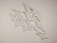 Flock of Birds Wall Art, Solid White Ivory Stone
