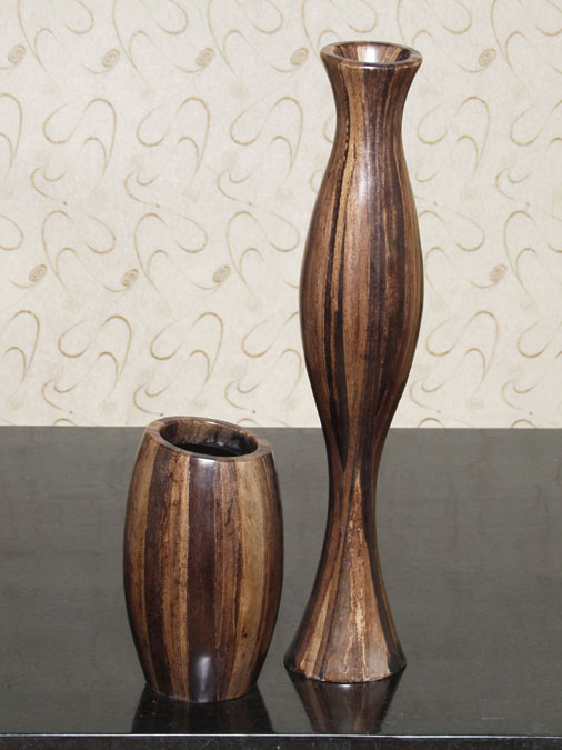 Elegante Vase, Dark Banana Bark