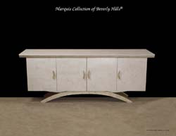 Circo Buffet, White Ivory Stone with Beige Fossil Stone