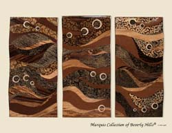 'Oceans Insight' 3-Panel Wall Art, Natural Finishes